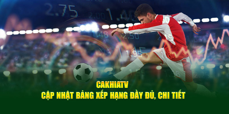 CakhiaTV – Xem trực tiếp bóng đá WC 2026 miễn phí cực VIP 12 Cakhia TV cập nhật bảng xếp hạng đầy đủ, chi tiết